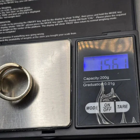 VTG Monarch Plate Silver Spoon Ring Size 10 Ornate Floral Pattern 15.61g - Picture 9 of 10